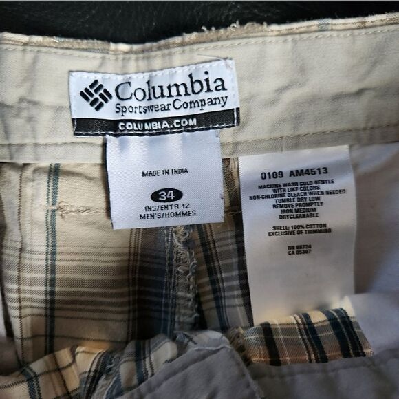 Columbia plaid shorts size 34 - Picture 2 of 5
